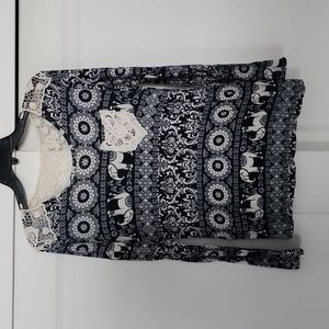 Wishful Park Elephant design long sleeve.  Juniors sz. Small